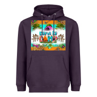 Plum born to camp Heavyweight Hoodie - Zillion Design Studio