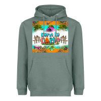 Sage born to camp Heavyweight Hoodie - Zillion Design Studio