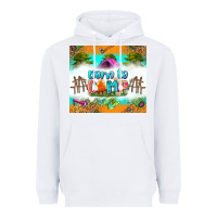 White born to camp Heavyweight Hoodie - Zillion Design Studio