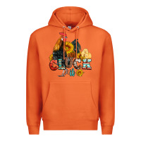 Carrot cluck it coop animals hen and chick aztec serape leopard Premium Hoodie - Artiststas