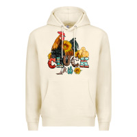 Tofu cluck it coop animals hen and chick aztec serape leopard Premium Hoodie - Artiststas