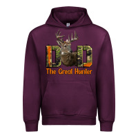 Mauve Wine Western Dad The Great Deer Hunter Urban Hoodie - LillyAllenDesigns
