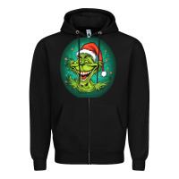 Black Grinch Zipper Hoodie - Unal Design