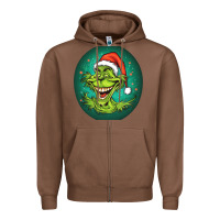 Chestnut Grinch Zipper Hoodie - Unal Design