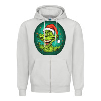 Dove Grey Grinch Zipper Hoodie - Unal Design