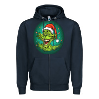 Navy Grinch Zipper Hoodie - Unal Design