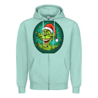Seafoam Grinch Zipper Hoodie - Unal Design
