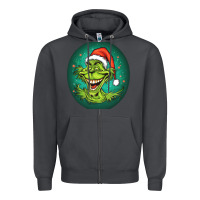 Smoke Grinch Zipper Hoodie - Unal Design