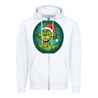 White Grinch Zipper Hoodie - Unal Design