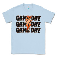 Dusty Blue game day game day game day basketball Classic Tee - MaliasSmallBusiness