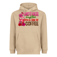 Mushroom mother hustler wt a side of coffee Heavyweight Hoodie - texasbilliewilder