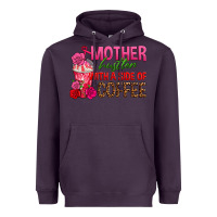 Plum mother hustler wt a side of coffee Heavyweight Hoodie - texasbilliewilder