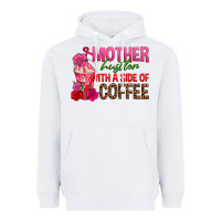 White mother hustler wt a side of coffee Heavyweight Hoodie - texasbilliewilder