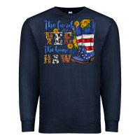 Navy the land of the yee the home of the haw Premium Sweatshirt - HRA Design Shop
