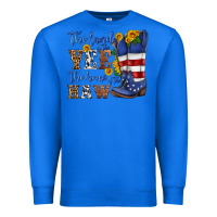 True Royal the land of the yee the home of the haw Premium Sweatshirt - HRA Design Shop