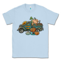 Dusty Blue western pumpkin farm truck Classic Tee - RanaPortraitStore