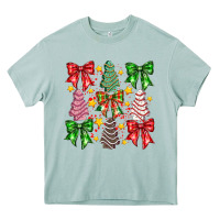 Arona Christmas Cake Bow Heavy Core Tee - CowhideDigitalArt
