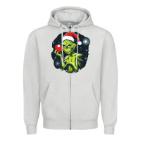 Dove Grey Grinch Zipper Hoodie - Unal Design