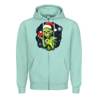 Seafoam Grinch Zipper Hoodie - Unal Design