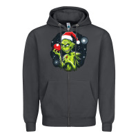Smoke Grinch Zipper Hoodie - Unal Design