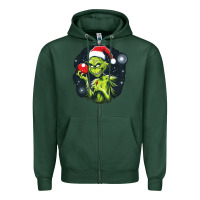 Sports Green Grinch Zipper Hoodie - Unal Design
