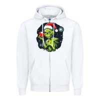 White Grinch Zipper Hoodie - Unal Design