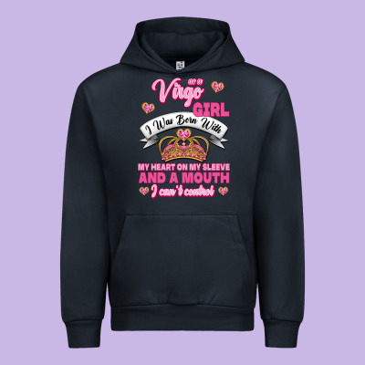 As A Virgo Girl Zodiac Girls Urban Hoodie Designed By Jasminsmagicworld