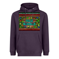 Plum feliz navidad Heavyweight Hoodie - RanaPortraitStore