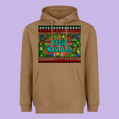 Feliz Navidad Heavyweight Hoodie Designed By Ranaportraitstore