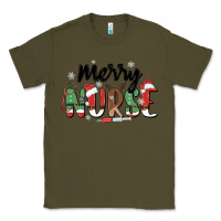 Army Green merry nurse Classic Tee - MaliasSmallBusiness