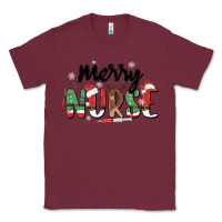 Burgundy merry nurse Classic Tee - MaliasSmallBusiness