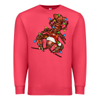 Cardinal Christmas crawfish Premium Sweatshirt - FaDigitalArtStudio