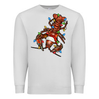 Dove Grey Christmas crawfish Premium Sweatshirt - FaDigitalArtStudio