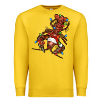 Lemon Christmas crawfish Premium Sweatshirt - FaDigitalArtStudio