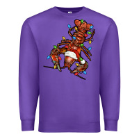 Purple Christmas crawfish Premium Sweatshirt - FaDigitalArtStudio