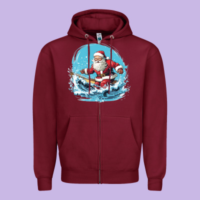 Zipper Hoodie happy santa