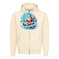 Sandshell happy santa Zipper Hoodie - Unal Design