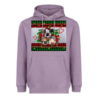 Lavender christmas heifers Heavyweight Hoodie - RanaPortraitStore