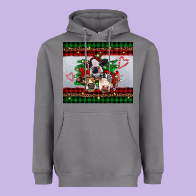 Christmas Heifers Heavyweight Hoodie Designed By Ranaportraitstore