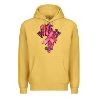 Antique Gold breast cancer cross Premium Hoodie - AdoDesignShop