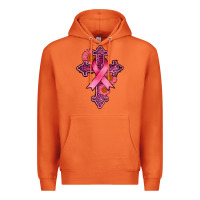 Carrot breast cancer cross Premium Hoodie - AdoDesignShop