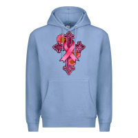 Colony Blue breast cancer cross Premium Hoodie - AdoDesignShop