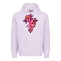 Lilac breast cancer cross Premium Hoodie - AdoDesignShop