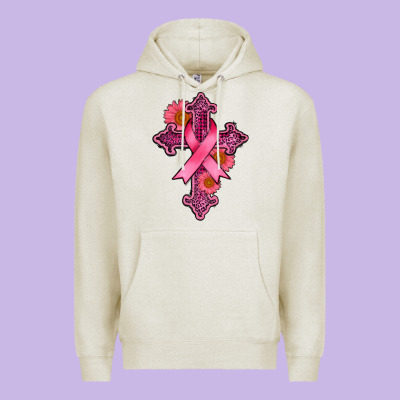 Breast Cancer Cross Premium Hoodie Designed By Adodesignshop