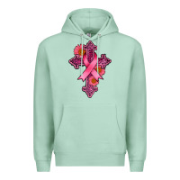 Seafoam breast cancer cross Premium Hoodie - AdoDesignShop
