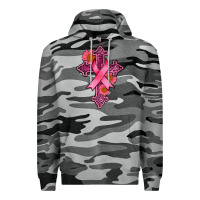 Slate Camo breast cancer cross Premium Hoodie - AdoDesignShop