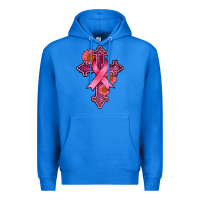 True Royal breast cancer cross Premium Hoodie - AdoDesignShop