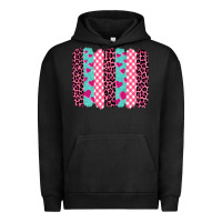 Pigment Black valentine's day brushstrokes Urban Hoodie - BarkalooDesign
