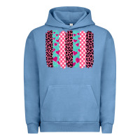 Pigment Pebble Blue valentine's day brushstrokes Urban Hoodie - BarkalooDesign