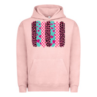 Pigment Salmon valentine's day brushstrokes Urban Hoodie - BarkalooDesign